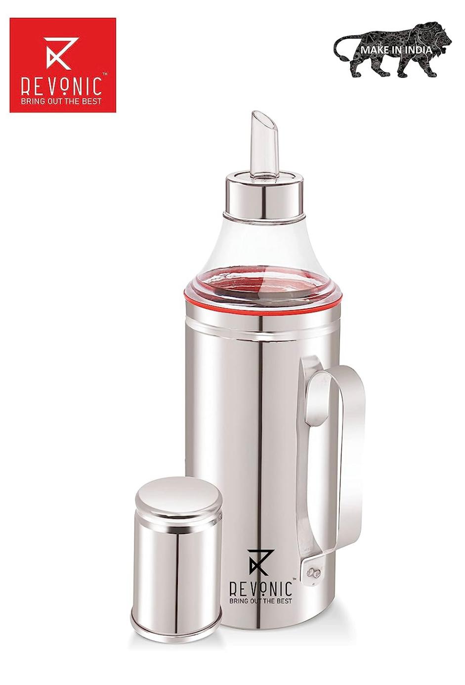 Stainless Steel Cooking Oil Dispenser with Handle