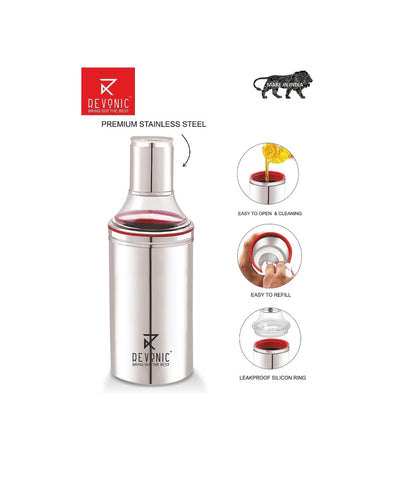 Stainless Steel Cooking Oil Dispenser with Handle