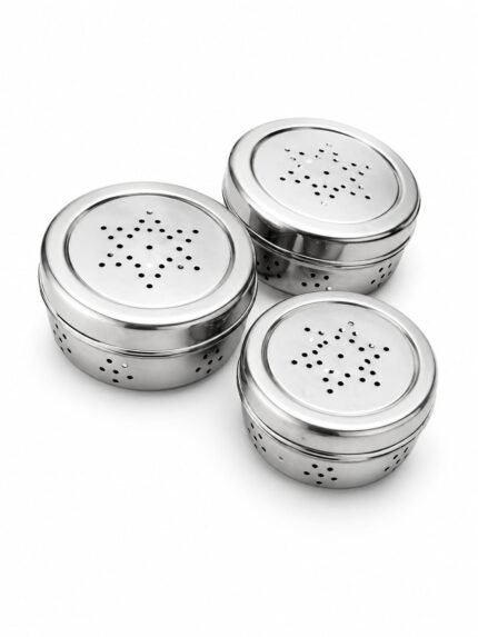 Premium stainless steel kitchen drain basket set